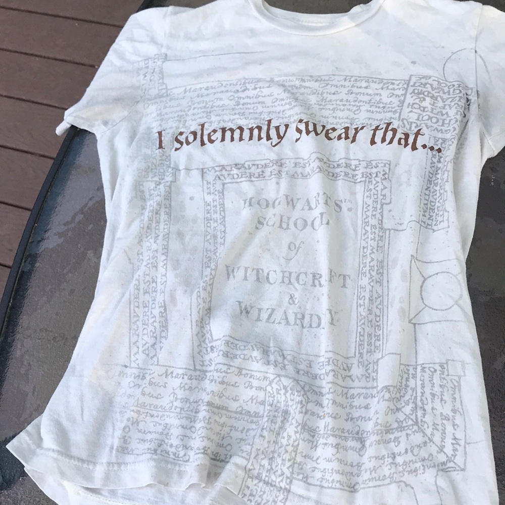 Harry Potter t-shirt size s women’s white + grey